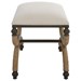 Uttermost Icaria Upholstered Small Bench - UTT23741