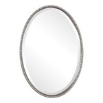 01102 B Uttermost Sherise Brushed Nickel Oval Mirror 