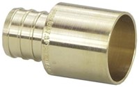46645 LF Brass Pex Crimp Copper Tubing Adapter, Pex Crimp X Copper (Female), 3/4 X 3/4 ,46645,46645,40645,40645,40645,XLC44F,40645,VAXLC44F,VIE40645