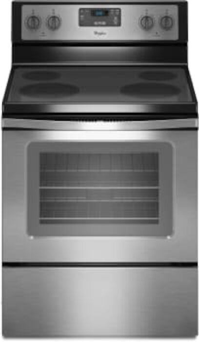 30 Electric Range Black on Stainless 