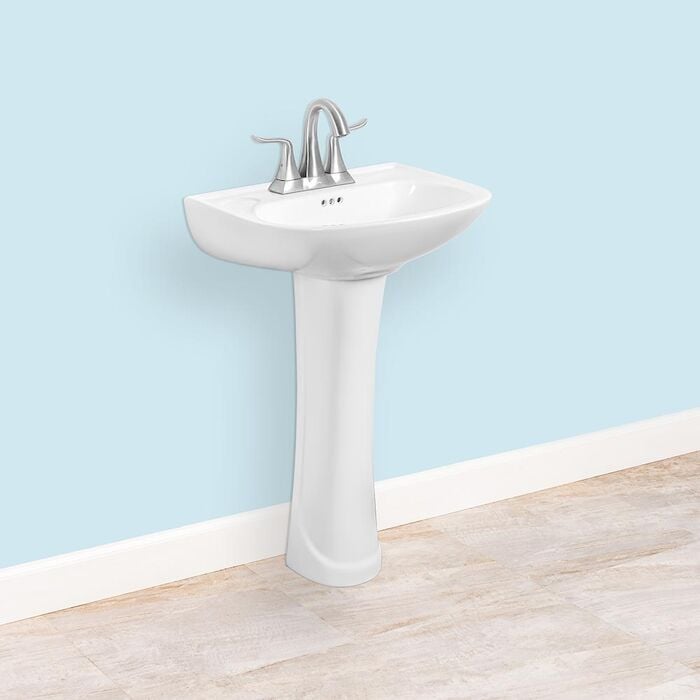 22 in X 18 in Oval Pedestal Lavatory Winfield