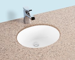 17 in X 14 in Oval Under-Mount Lavatory ,