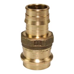 ProPEX LF Brass Copper Press Adapter, 1&quot; PEX x 1&quot; Copper ,WPPFAG,WPPAG,WPPPAG,PPPAG