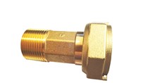WMC1-LF 1 IPS Brass Water Meter Coupling w/ Gasket ,