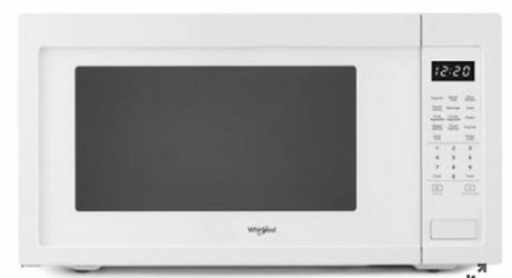 Whirlpool d-w-o White 2.2 Cu Ft, 1200 Watts, Sensor Cooking, Optional Trim Kit Microwave Oven ,883049458403