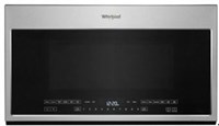 WHIRLPOOL 2.1 CU FT  OVER-THE-RANGE MICROWAVE WITH STEAM COOKING ,