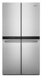 Wrqa59Cnkz Whirlpool 36-In Wide Counter Depth 4 Door Refrigerator - 19.4 Cu. Ft. ,