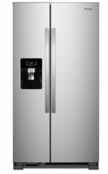 Whirlpool Stainless 25 Cu Ft, 36 In Width, Led Lighting, Dual Pad Dispenser, Idi, Pizza Pocket, Afp Stainless ,