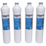 Nlf Pwfpk4kc4 Ro Kc4 4pk Filter Kit Kwik-change Four Stage Reverse Osmosis Four Pack Annual Replacement Filter Pack 