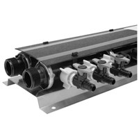 Qppm10-3 5/5 Qickport Preassembled Manifold With Valves - (10) 1/2 Male Outlet, (4) Male Inlet/outlet, And (10) Qpbv3x (1/2 Ball Valves) 