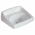 0356421020 A/S Lucerne White 1 Hole Wall Mount Bathroom Sink ,0356421,20310,K2031WH,20310,K23310,0356421020,0356,0356020