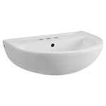0467004020 American Standard White Evolution 3 Hole 4 Centerset Pedestal Sink ,
