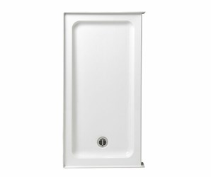 6032ABL-WH Aquatic White Left Premium Cast Acrylic Rectangular Everyday Shower Pan ,