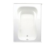 7260421Vl-Wh Aquatic White 60 In X 43 In X 20.25 In Alcove Left Whirlpool Tub ,