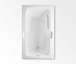 4160621V-WH Aquatic 4160621V Whirlpool White Montrose I Elements Drop-in Bathtub ,