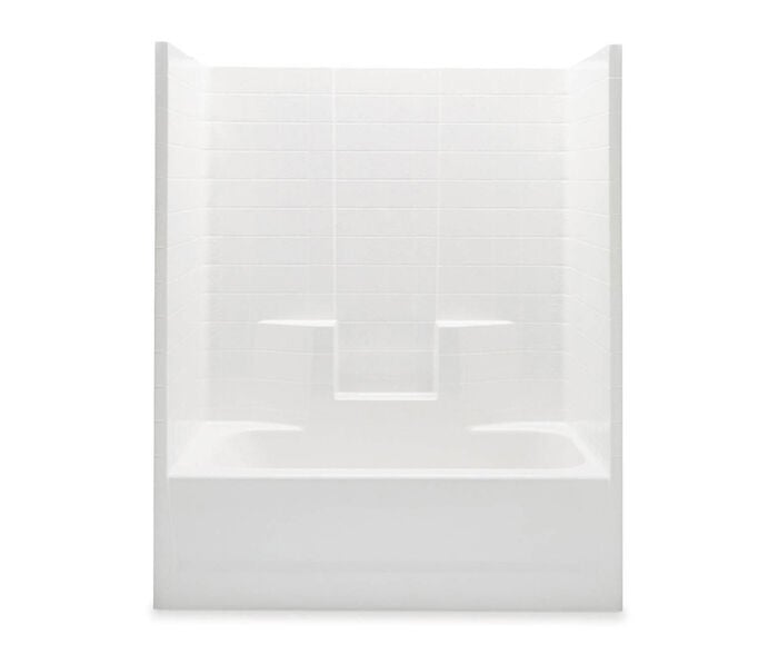 2603CTWL-WH  2603CTWL White 2603CTW One-Piece Tub Shower 