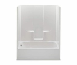 6036SGR-WH Aquatic White 60 in X 35.75 in X 77.75 in Alcove Right Tub/Shower Combo ,