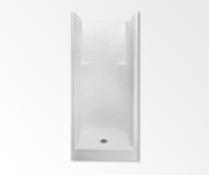 13636STT-WH  13636STT White 13636STT Alcove Shower 