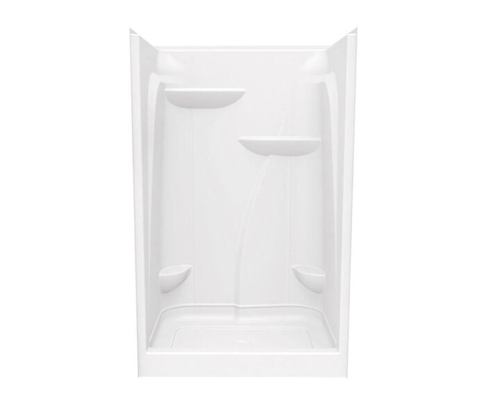 E148L-WH  E148L Integral Left Seat White E148 Alcove Shower 