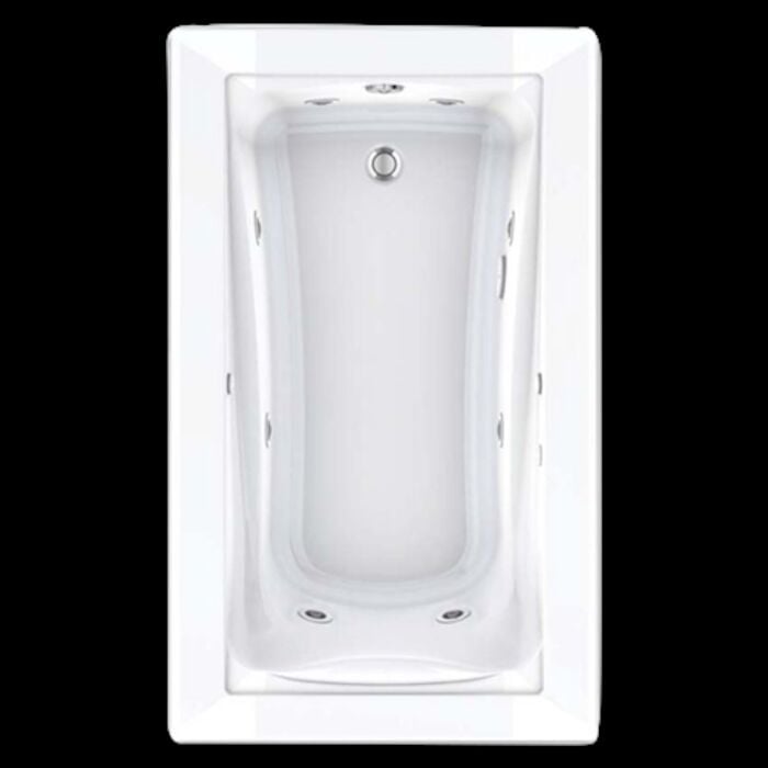 Green Tea 5 ft. x 36 in. Reversible Drain Soaking Tub in White 