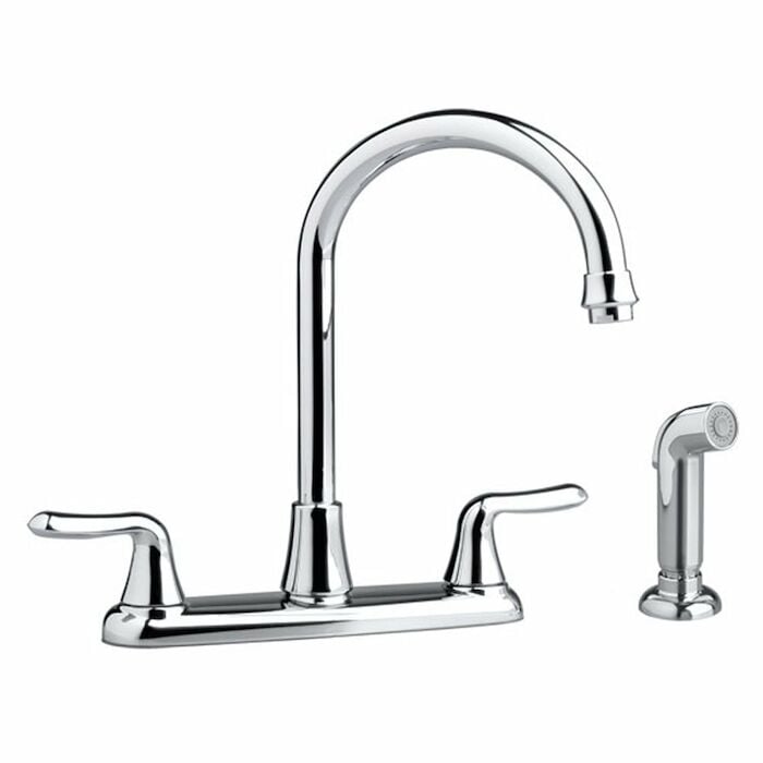 Colony Soft 2-Handle High-Arc Kitchen Faucet with Separate Side Spray 