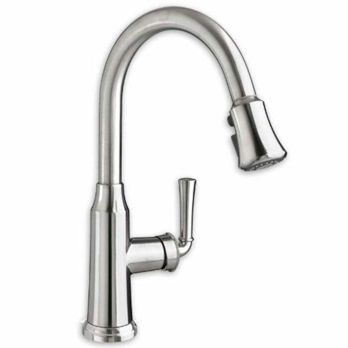 Portsmouth 1-Handle Pull Down High-Arc Kitchen Faucet 