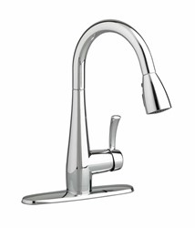 4433.300.002 American Standard Quince Polished Chrome Lead Free 1 Hole 1 Handle Kitchen Faucet Pull-down Spray 