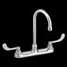 Monterrey&amp;#174; Top Mount Kitchen Faucet With Gooseneck Spout and Lever Handles 1.5 gpm/5.7 Lpf - A6405140002