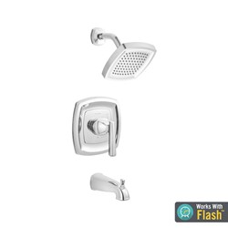 Edgemere&#174; 2.5 gpm/9.5 L/min Tub and Shower Trim Kit With Showerhead, Double Ceramic Pressure Balance Cartridge With Lever Handle ,TU018502002,T018502002