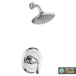 Fluent&#174; 2.5 gpm/9.5 L/min Shower Trim Kit With Double Ceramic Pressure Balance Cartridge With Lever Handle ,012611275920