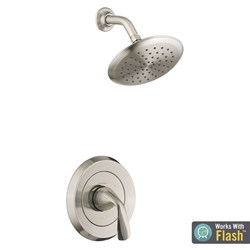 Fluent&#174; 2.5 gpm/9.5 L/min Shower Trim Kit With Double Ceramic Pressure Balance Cartridge With Lever Handle ,012611275821