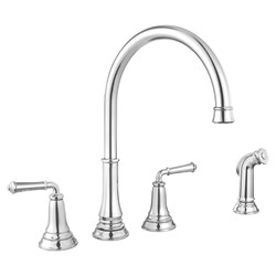 Delancey&#174; 2-Handle Widespread Kitchen Faucet 1.5 gpm/5.7 L/min With Side Spray ,