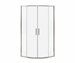 137444-900-305-000 Maax Radia Neo-Round 36 In X 36 In X 71.625 In Sliding Corner Shower Door With Clear Glass In Brushed Nickel - MAX137444900305000