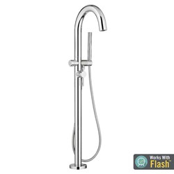 Contemporary Round Freestanding Bathtub Filler With Lever Handle Faucet for Flash&#174; Rough-In Valve ,T064951002
