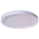 X9207-W-LED 7 in LED Slim line Flushmount, 15w, Title 24, JA8 White ,647881216719