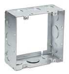 D4452 Topaz 4 Inch Square Box Stl 2-1/8 Inch Gsb 1/2 Inch &amp; 3/4 Inch  Knockout  -50 Pack ,751338867215