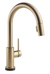 Delta Trinsic&#174;: Single Handle Pull-Down Kitchen Faucet with Touch2O&#174; Technology ,9159T-CZ-DST,034449644471