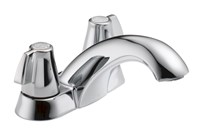 2510LF Delta Chrome Classic Two Handle Centerset Bathroom Faucet ,