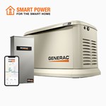 7210 Generac 24/21 kW Air-Cooled Standby Generator Aluminum Enclosure 200 AMP SE ATS (not CUL ,24KW,GENERAC,HSB,GENERATOR,PWRVIEW