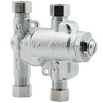 LF 3/8 LF USG-B-SC M2 3/8 IN LEAD FREE THERMOSTATIC MIXING VALVE WITH SATIN CHROME FINISH ,