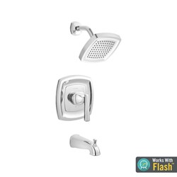 Edgemere&#174; 1.8 gpm/6.8 L/min Tub and Shower Trim Kit With Water-Saving Showerhead, Double Ceramic Pressure Balance Cartridge With Lever Handle ,TU018508002,T018508002