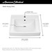Decorum&amp;#174; 21 x 20-1/4-Inch (533 x 514 mm) Wall-Hung EverClean&amp;#174; Sink With Center Hole Only - A9134001EC020