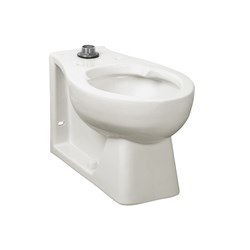 Huron&#174; 1.28 – 1.6 gpf (4.8 – 6.0 Lpf) Chair Height Top Spud Back Outlet Elongated EverClean&#174; Bowl ,