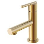 Parma Trim Line 1H Lavatory Faucet Single Hole Mount w/ Metal Touch Down Drain &amp; Optional Deck Plate Included 1.2gpm Brushed Bronze ,
