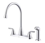 G0040167 Gerber Viper 2H High Arc Kitchen Faucet w/ Spray 1.75gpm Chrome ,719934813104