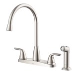 Viper 2H High Arc Kitchen Faucet w/ Spray 1.75gpm Stainless Steel ,