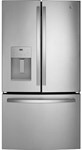 Anti-Fingerprint Stainless Bottom Freezer French Door W/ Ext Ice & Water Refrigerator 25.5 Cu Ft Estar Adv Fltr Led ,