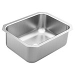 23.5 x 18.25 stainless steel 18 gauge single bowl sink ,