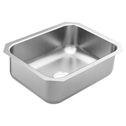 23.5 x 18.25 stainless steel 18 gauge single bowl sink ,