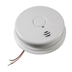 21010407-A Kidde AC/DC Wire-In Ion Smoke Alarm Ten Year Sealed Battery Backup ,
